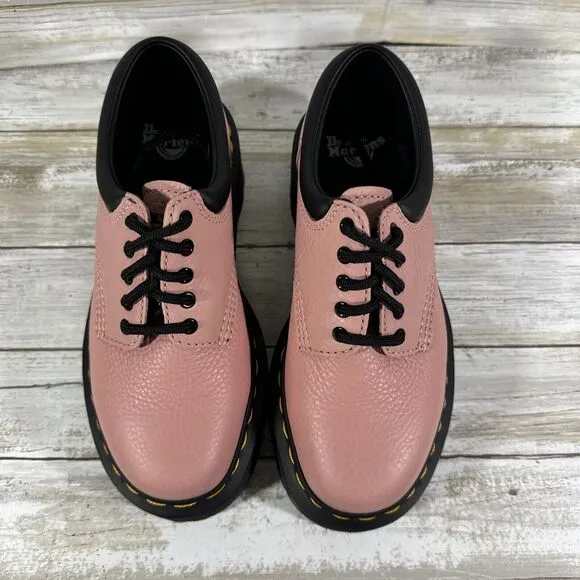 Dr. Martens 8053 Quad Women's Size 5 Men's 4 Pink/ Peach Leather Platform Shoe