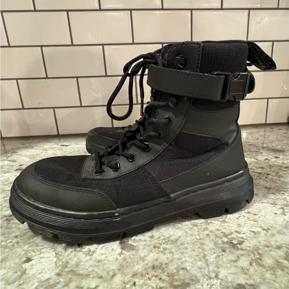 Dr Martens // Black Combs Tech Poly Casual Boots M5 W9