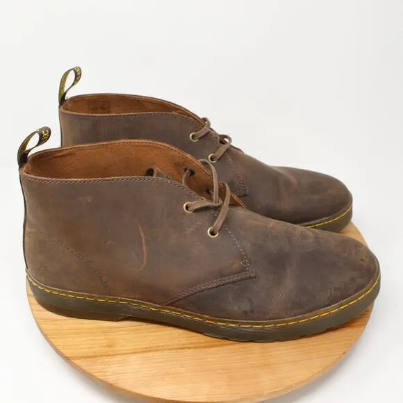 Dr Martens Boots Mens 14 Cabrillo Leather Desert Brown Retro Casual Workwear