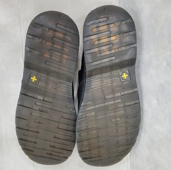 Dr Martens Boyle Grizzly Slip On Shoes men's size 13 black leather loafer