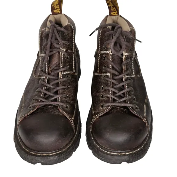 Dr Martens Cecil Air Wair Brown Leather Boots Mens Size 11, Hiking Boots