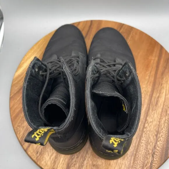 Dr. Martens Combs Boots Mens Size 13 Black Combat Casual Lace Up Shoes