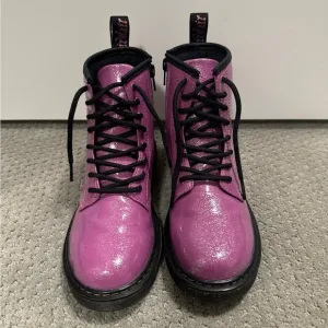 Dr. Martens Kids Girls Boots Size 4 Pink Cosmic Glitter