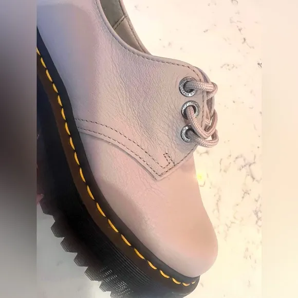 Dr. Martens Men’s 1461  Quad II Leather Platform Taupe Shoes New