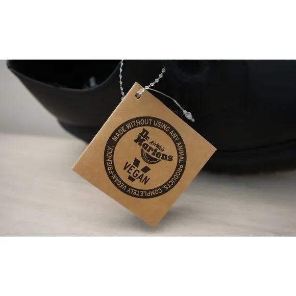 Dr. Martens Men's 7 Women's 8 Black Vegan 1461 Mono Felix Platform Shoes $170