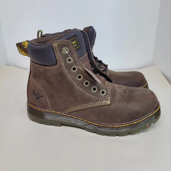 Dr. Martens Men's Size 11 Industrial Winch NS Black Leather Safety Work Boots