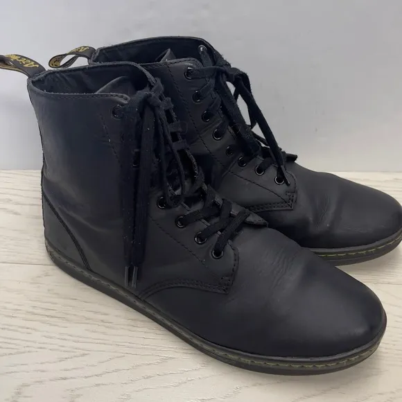 Dr Martens Men’s Tobias Casual Black Leather Lace Up Boots Size 13