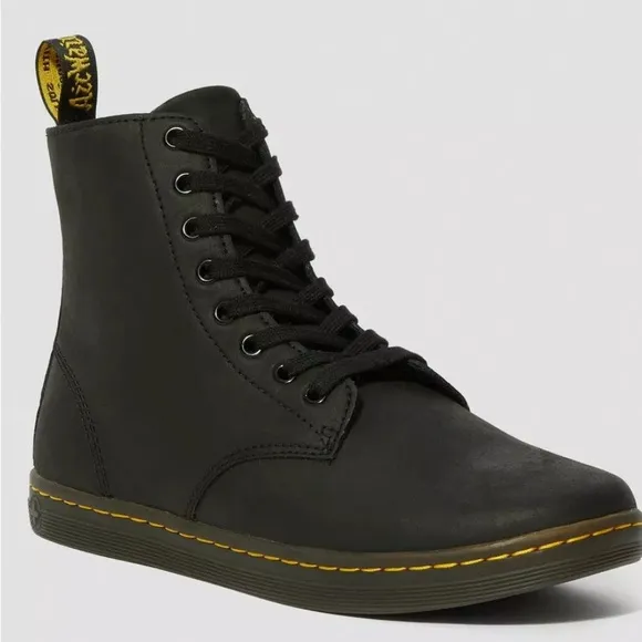 Dr Martens Men’s Tobias Casual Black Leather Lace Up Boots Size 13