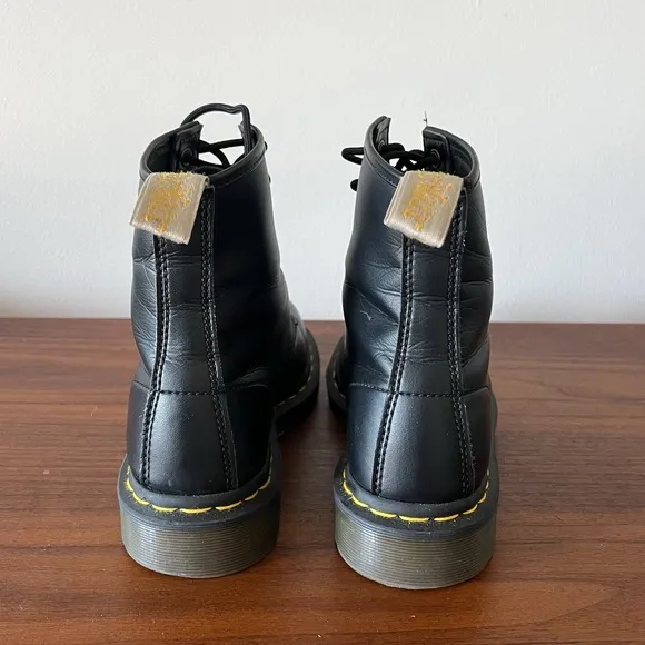 Dr. Martens Men's Vegan Felix Ankle Boots Black Lace Up Size 8 Classic New