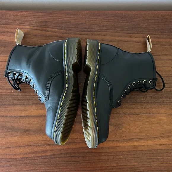 Dr. Martens Men's Vegan Felix Ankle Boots Black Lace Up Size 8 Classic New