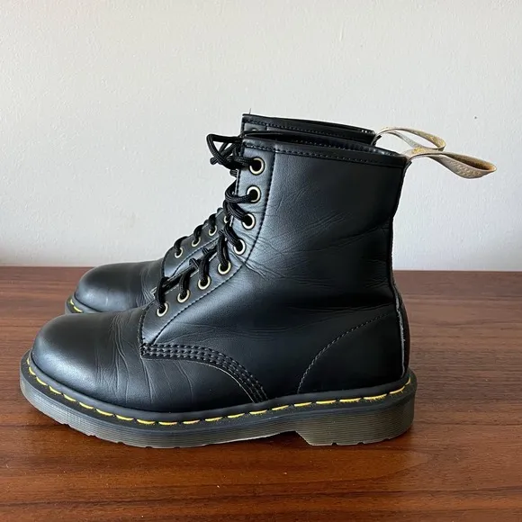 Dr. Martens Men's Vegan Felix Ankle Boots Black Lace Up Size 8 Classic New