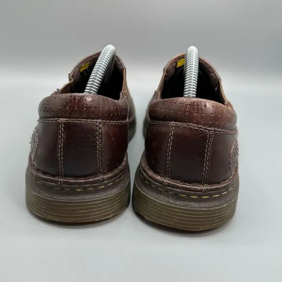 Dr. Martens Orson Slip on Mens 9 Womens 10 Comfort Shoes Brown Leather Loafers
