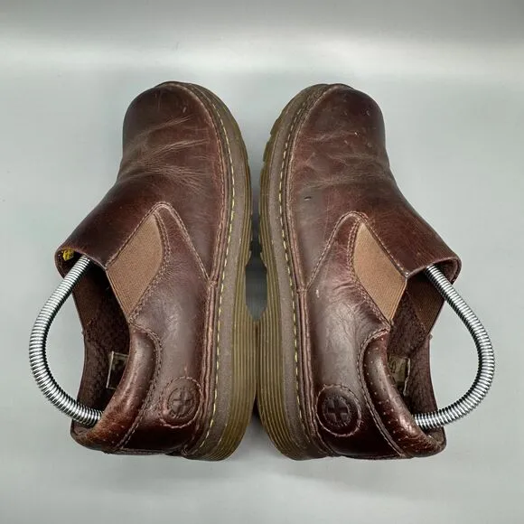 Dr. Martens Orson Slip on Mens 9 Womens 10 Comfort Shoes Brown Leather Loafers