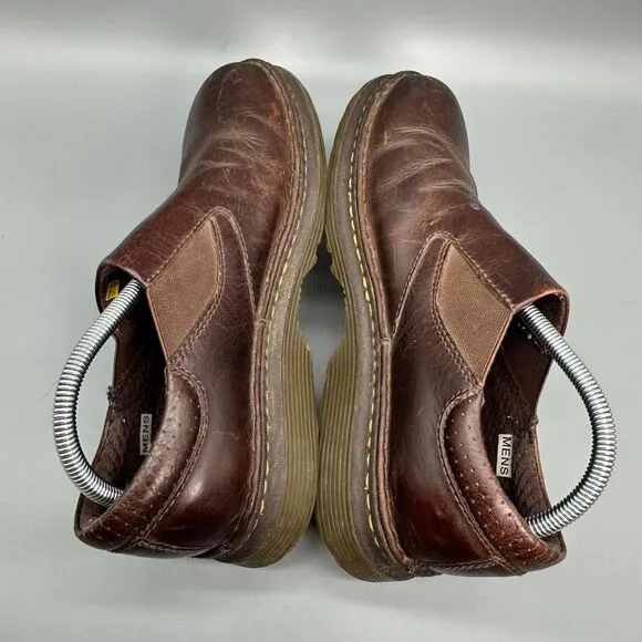 Dr. Martens Orson Slip on Mens 9 Womens 10 Comfort Shoes Brown Leather Loafers