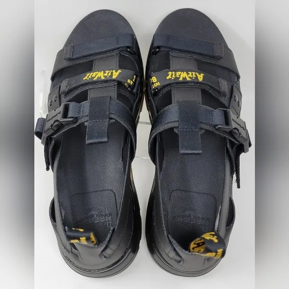 Dr. Martens Pearson Black Element   Webbing Sandals Men's US Size 13 New