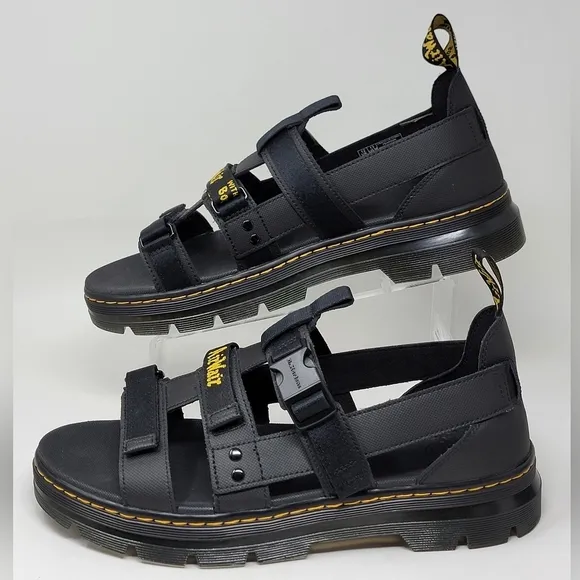 Dr. Martens Pearson Black Element   Webbing Sandals Men's US Size 13 New