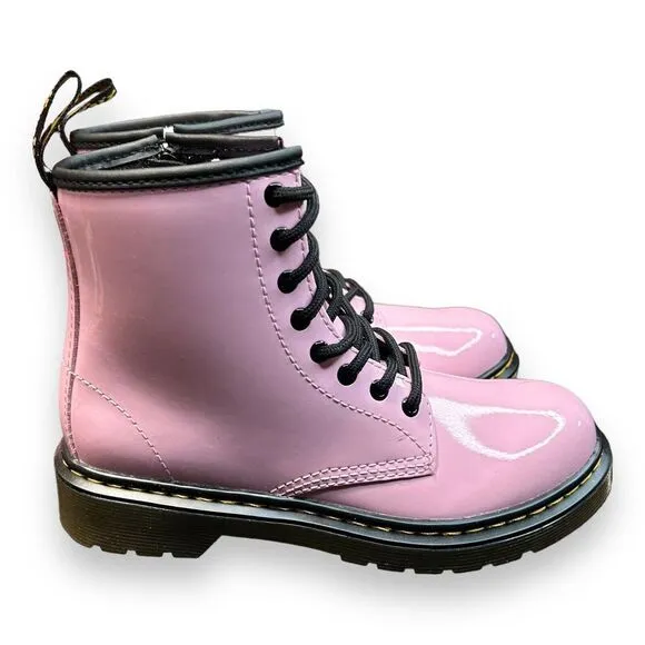 Dr Martens‎ Size 2 1460 j patent lamper pale pink lace up combat boots