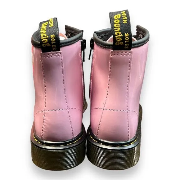 Dr Martens‎ Size 2 1460 j patent lamper pale pink lace up combat boots
