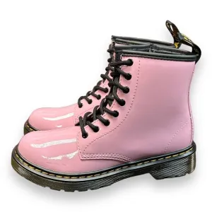 Dr Martens‎ Size 2 1460 j patent lamper pale pink lace up combat boots