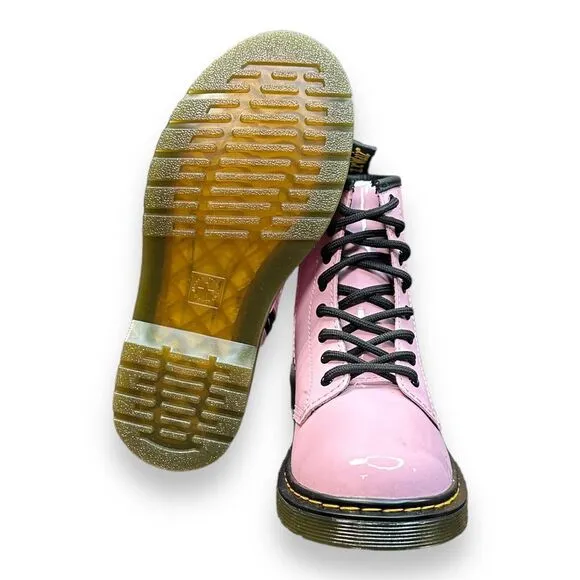Dr Martens‎ Size 2 1460 j patent lamper pale pink lace up combat boots