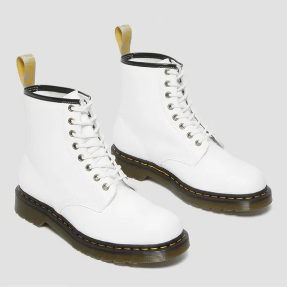 DR MARTENS VEGAN 1460 KEMBLE LACE UP BOOTS NWOB