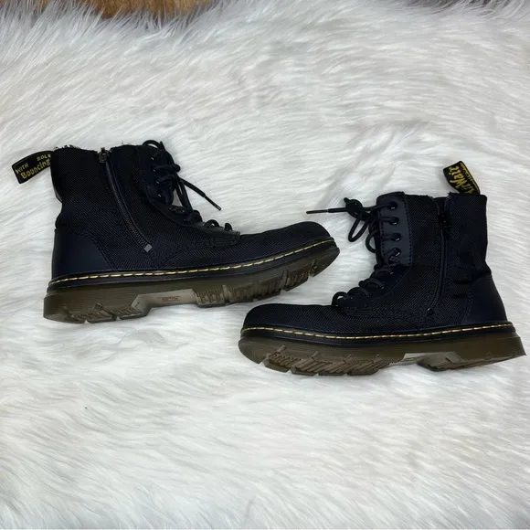 Dr. Martens Youth Size 6 Black Leather Ankle Boots