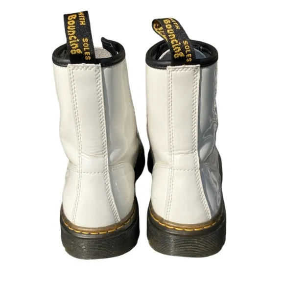 Dr. Martens Zavala Combat Boot in White Women’s Size 7