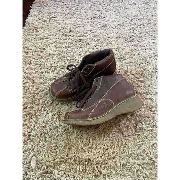 Dr martens brown leather ankle boots Claudia size 10