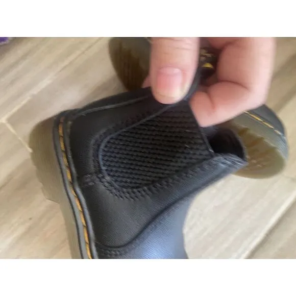 Dr. Martin - #2976 Chelsea Airwave‎ Zipper- Black Leather Boots-Size 7 Toddler