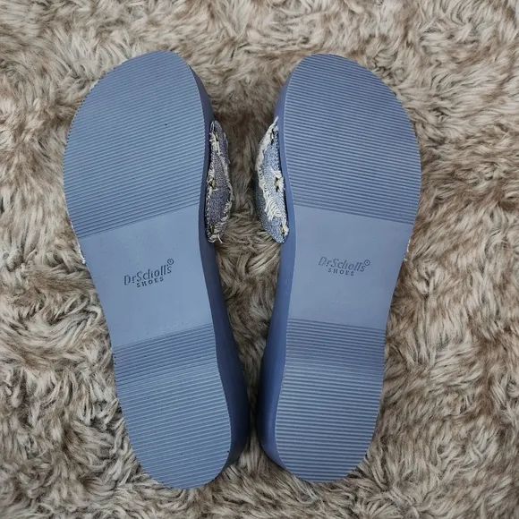 Dr Scholl's x Free People Denim Original Blue Ciel Sandals Brand New in Box