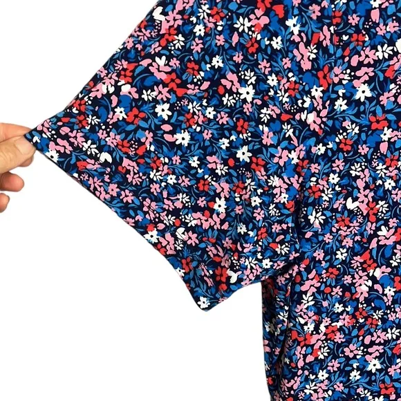 Draper James Tammy Midi T-Shirt Dress in Spring Ditsy Floral XXL