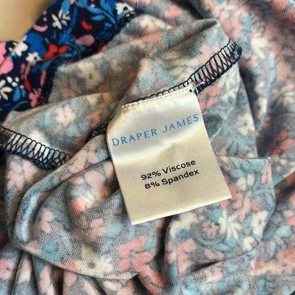 Draper James Tammy Midi T-Shirt Dress in Spring Ditsy Floral XXL