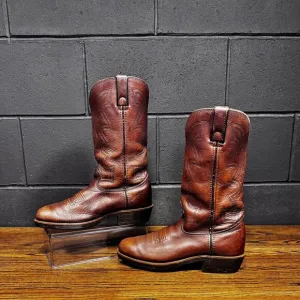 Durango Brown Leather Western Cowboy Work Boots Men’s 7 Wide