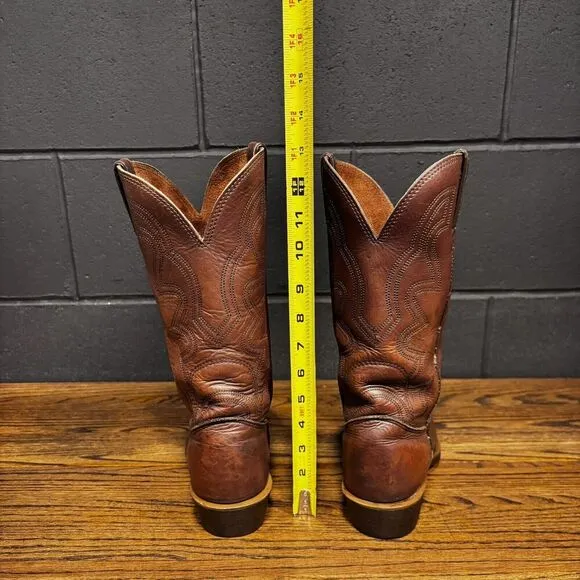 Durango Brown Leather Western Cowboy Work Boots Men’s 7 Wide