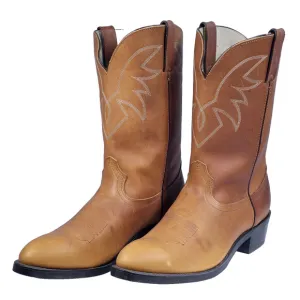 Durango Oiled Peanut Brown Leather Cowboy Western Boots Mens 11&quot; Size 12 D TR762