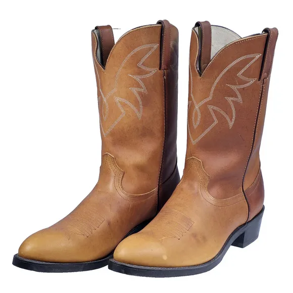 Durango Oiled Peanut Brown Leather Cowboy Western Boots Mens 11&quot; Size 12 D TR762