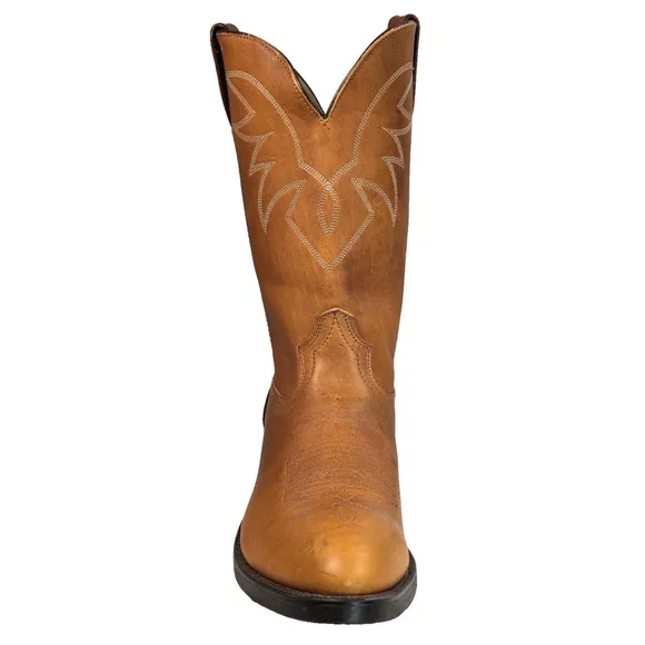 Durango Oiled Peanut Brown Leather Cowboy Western Boots Mens 11&quot; Size 12 D TR762