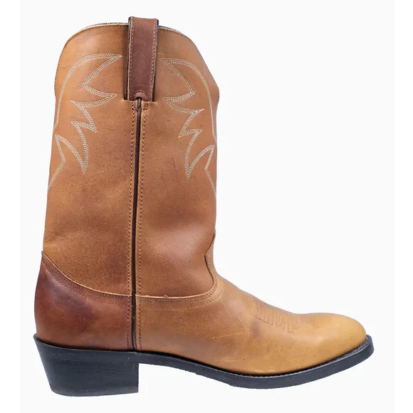 Durango Oiled Peanut Brown Leather Cowboy Western Boots Mens 11&quot; Size 12 D TR762
