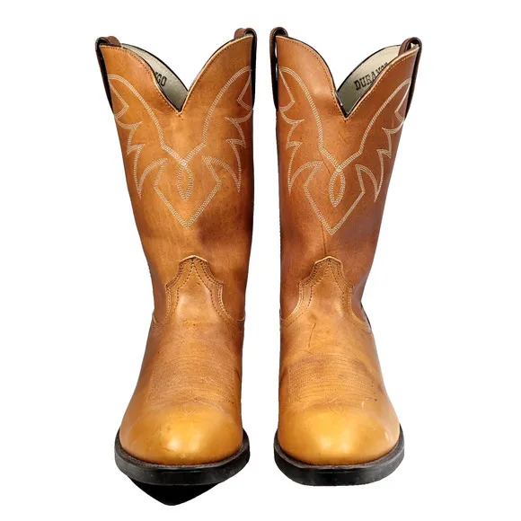 Durango Oiled Peanut Brown Leather Cowboy Western Boots Mens 11&quot; Size 12 D TR762