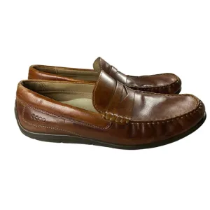 Ecco Leather Penny Loafer Slip On Dress Casual Men's Shoes 45 US (11-11.5)