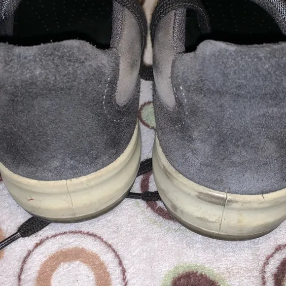 ECCO Men's Gray Suede Leather Lace Up Casual Sneakers Shoes Mens Sz 41