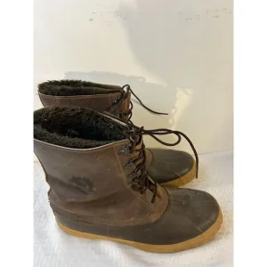 Eddie Bauer fur-lined work boots 13 (Made in Canada)