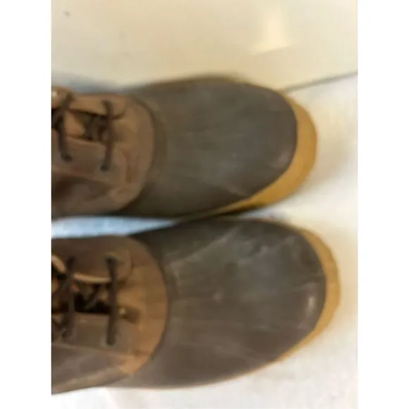 Eddie Bauer fur-lined work boots 13 (Made in Canada)