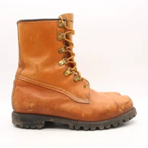Eddie Bauer Seattle Boots Men's 8.5 D Brown Leather Hiking Boots USA Outdoors