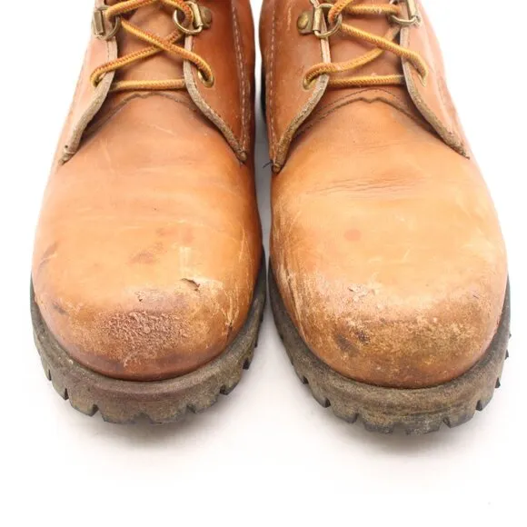 Eddie Bauer Seattle Boots Men's 8.5 D Brown Leather Hiking Boots USA Outdoors