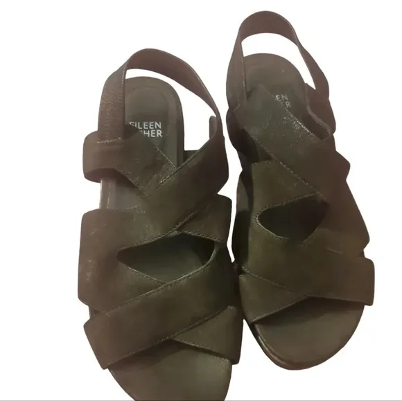 EILEEN FISHER WOMANS SANDALS,SIZE 7.5