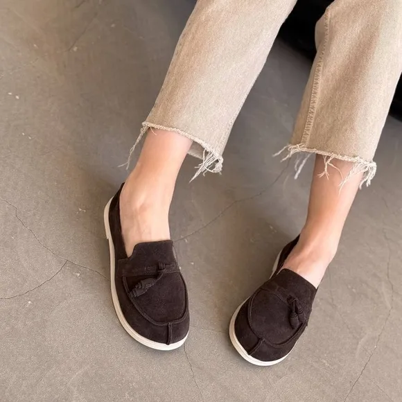 Elegant Black Suede Loafers