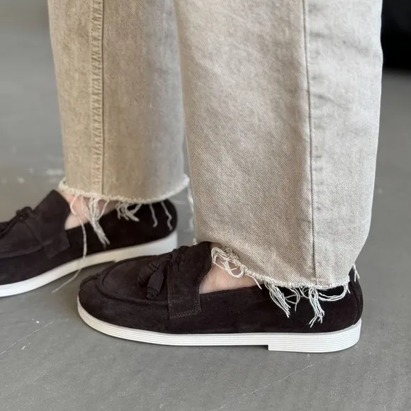 Elegant Black Suede Loafers