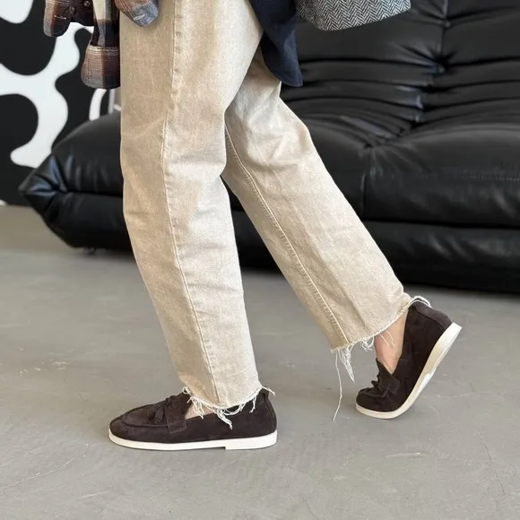 Elegant Black Suede Loafers