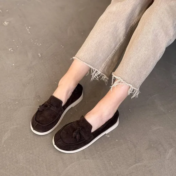 Elegant Black Suede Loafers